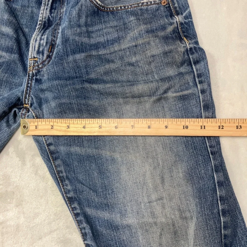 American Eagle Original Bootcut Jeans Men's 32x30 Blue Distressed Denim Y2K